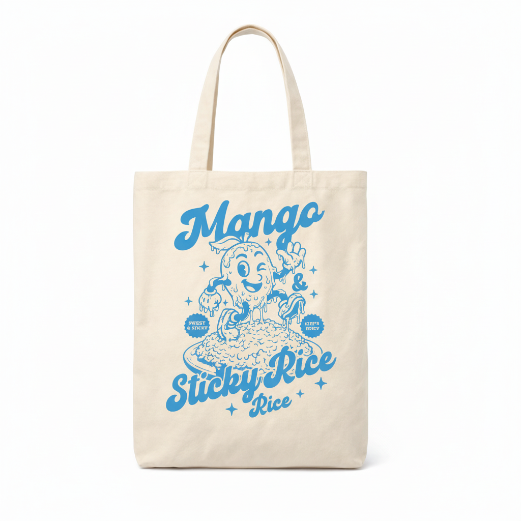THAITOWN- MANGO & STICKY RICE TOTE BAG