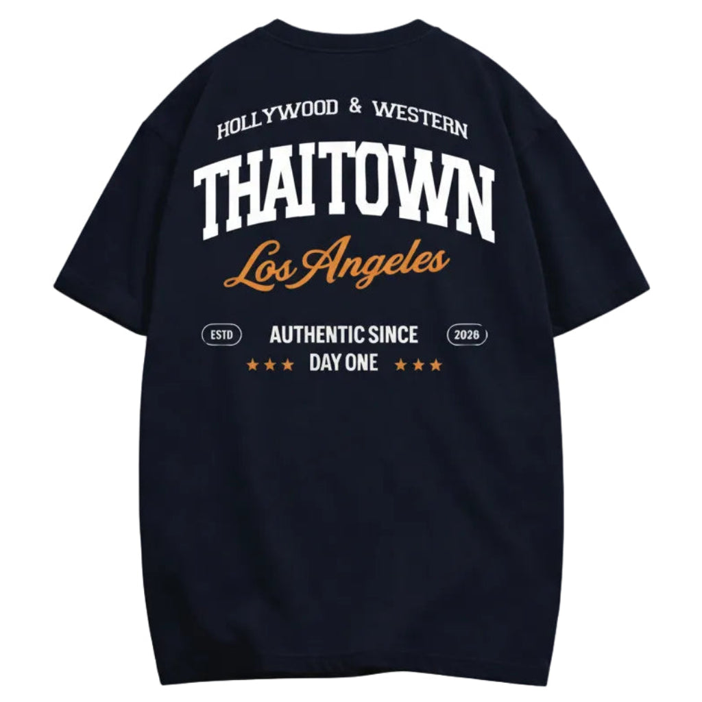 THAITOWN- HOLLYWOOD & WESTERN TEE NAVY