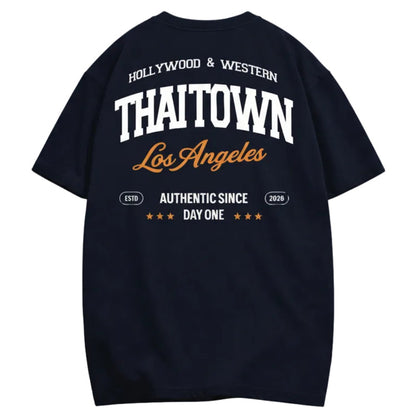 THAITOWN- HOLLYWOOD & WESTERN TEE NAVY
