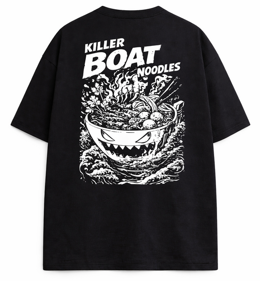 THAITOWN- KILLER BOAT NOODLES TEE BLACK