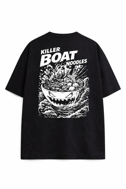 THAITOWN- KILLER BOAT NOODLES TEE BLACK