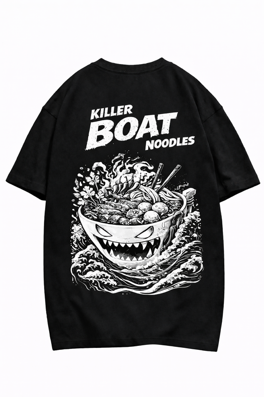 THAITOWN- KILLER BOAT NOODLES TEE BLACK