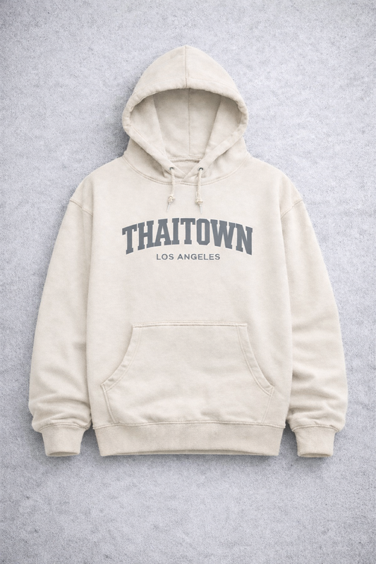 THAITOWN- HOODIE CREAM | GREY